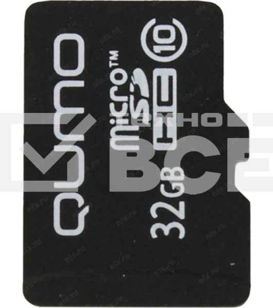Флеш карта Micro SecureDigital 32Gb QUMO QM32GMICSDHC10NA {MicroSDHC Class 10}