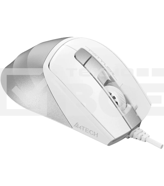 Мышь проводная A4Tech Fstyler FM45S Air белый/серебристый, 2400 dpi, USB, кнопки - 7