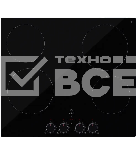 Варочная поверхность Lex EVH 6040 M BL черный