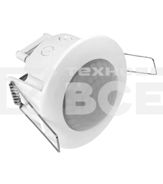 Датчик движения EKF dd-ms-100 (ИК) MS-100 (ДД) встраив. 1200 Вт 360 град. до 6 м IP20