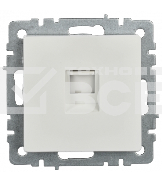 Розетка компьютерная IEK BRITE РК11-БрБ RJ45 кат.6 белый