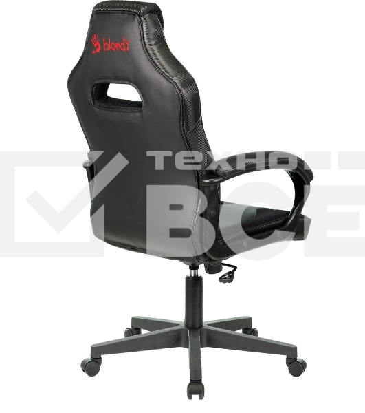 Кресло игровое A4Tech Bloody GC-200, черный, эко.кожа, крестовина пластик