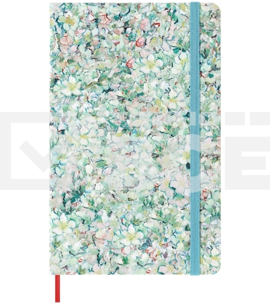 Блокнот Moleskine LIMITED EDITION VAN GOGH MUSEUM SKARTQP063VANGOGH Large 130х210мм, 104 страниц, нелинованный, твердая обложка, светло-зеленый