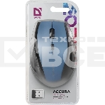 Мышь беспроводная Defender Accura MM-365 синий, 1600 dpi, радиоканал, USB, кнопки - 6, фото2
