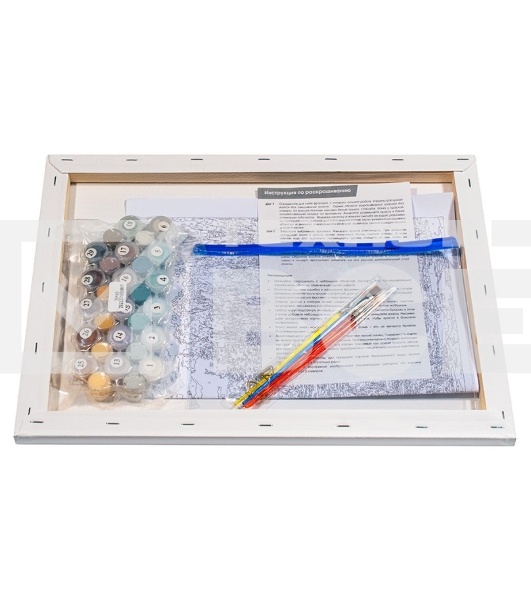 Картина по номерам БЕЛОСНЕЖКА 1100-AS Розовая пантера красит черную