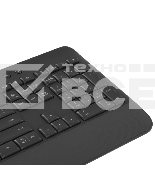 Клавиатура беспроводная Logitech K650 черный USB BT/Radio (подставка для запястий) (920-010954)