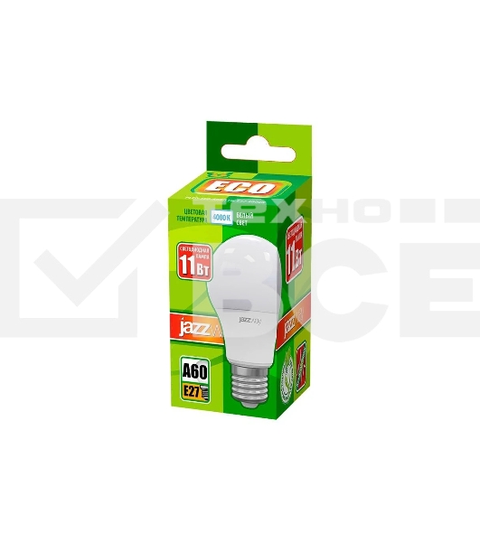 Лампа светодиодная JazzWay PLED-ECO/SE-A60 11Вт грушевидная 4000К белый E27 840лм 220В