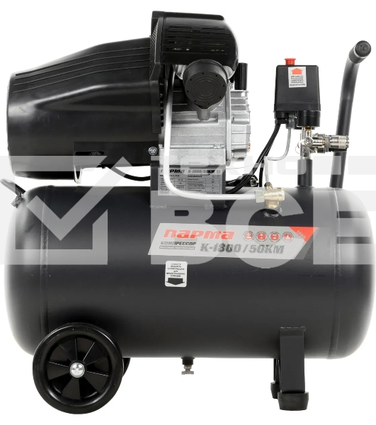 Компрессор поршневой Парма K-1800/50КМ масляный 285л/мин 50л 1800Вт серый/черный