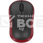 Мышь беспроводная Logitech M185, красный, 1000 dpi, радиоканал, USB, кнопки - 3, фото12