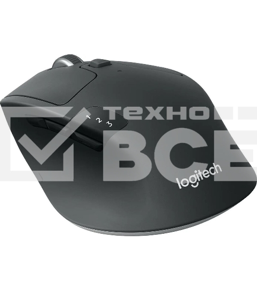 Мышь беспроводная Logitech M720 Triathlon черный, 1000 dpi, радиоканал, Bluetooth, USB, кнопки - 8