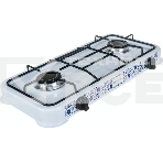 Плита настольная газовая Energy EN-002 белый, 6,4 кВт, газовая горелка, конфорки - 2, эмалированная сталь, поворотные переключатели, фото2