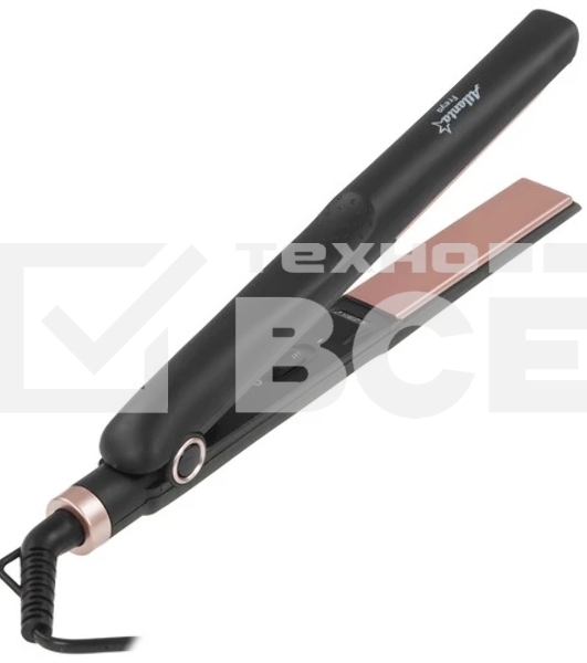 Выпрямитель для волос Atlanta ATH-6742 черный, 25 мм, 200 °C, 1 режим