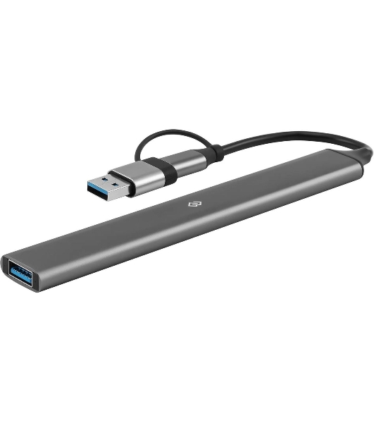 USB-концентратор Digma DHUB-7USB-AC-3.0, USB-C + USB-A, USB 3.0 7 портов, USB