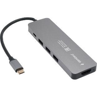 USB-концентратор Gembird UHB-D1, USB Type-C, USB/USB Type-C/PD100W/HDMI, USB Type-C
