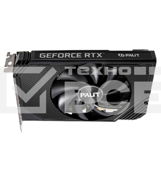 Видеокарта Palit RTX3050 STORMX 6Gb NVIDIA GeForce RTX 3050 6Gb PCI-E 4.0 96bit GDDR6 1042/14000 DVIx1 HDMIx1 DPx1 HDCP Ret
