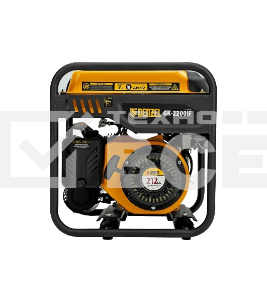 Электрогенератор бензиновый инверторный Denzel GK-2200iF, 2.2 кВт, 95 дБ, 27 кг
