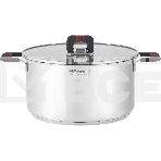 Кастрюля Rondell Stripes RDS-1638, 5.2л, 24см, с крышкой, стальной, фото4
