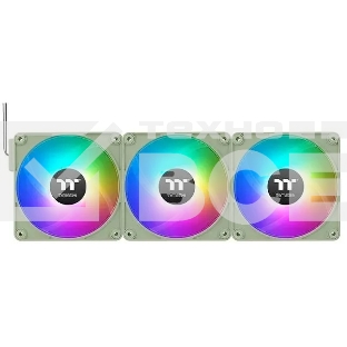 Комплект вентиляторов для корпуса Thermaltake CT120 EX ARGb Sync (3 шт.) зеленый, 120 мм, 2000 об/мин, 28.5 дБ, 4 pin