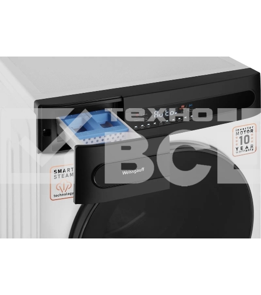 Стиральная машина Weissgauff WMD 49411 DC Inverter Steam, класс: B, загр.фронтальная макс.:11кг, (с сушкой) белый