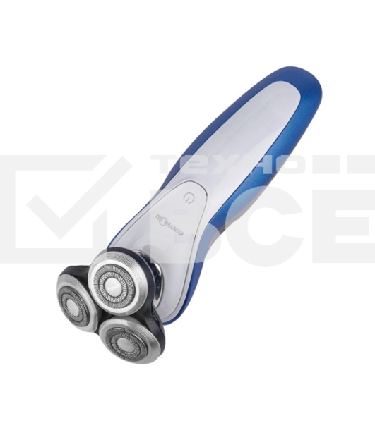 Бритва Centek CT-2152 (сер/бел/син) 5 ВТ, 3 плав. головки, аккумулятор+работа от сети