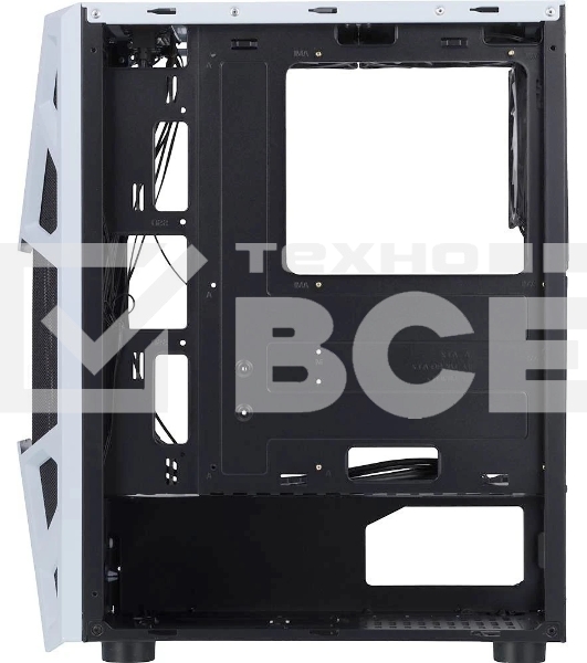 Компьютерный корпус AeroCool / Formula CL-3303W RGB белый без БП ATX 6x120mm 2xUSB2.0 1xUSB3.0 audio bott PSU