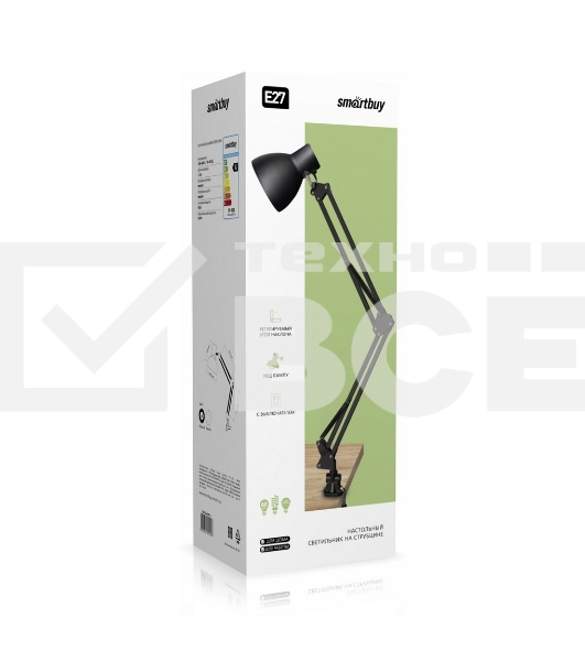 Светильник настольный Smartbuy (SBL-DLc-E27-b) 60W/E27