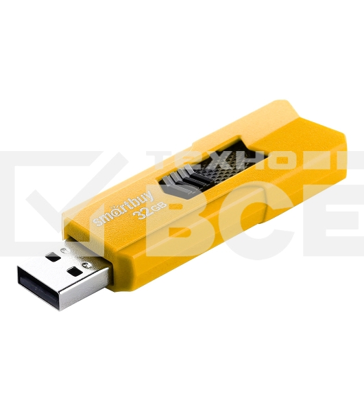 Флешка USB Smartbuy 32Gb USB <USB 2.0> Smartbuy STREAM Yellow (SB32GbST-Y)