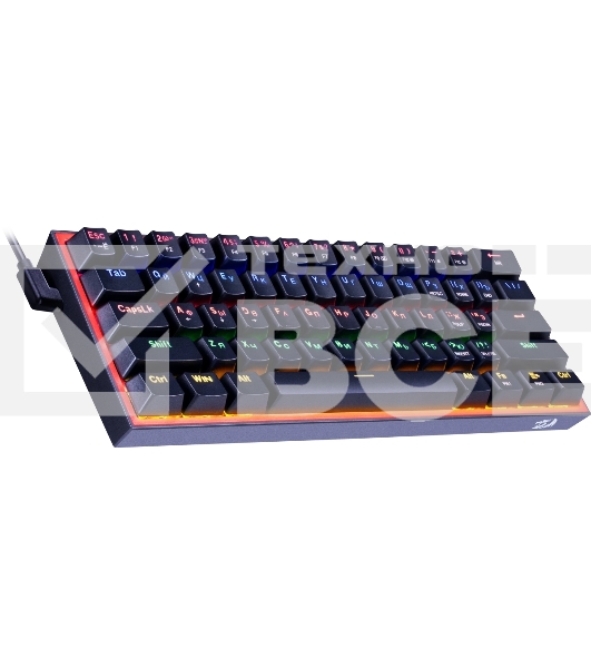 Клавиатура проводная REDRAGON Fizz RU черный