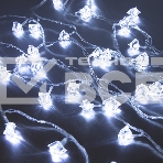 Гирлянда светод. Funray Льдинки, SE-ICE-440W, 220В, 4м, 40LED, холодный белый, прозр шнур 3м,, фото 1