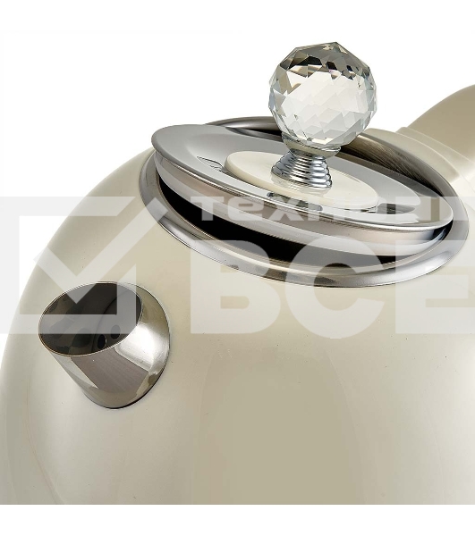 Чайник электрический Delta LUX DE-1018 (1,7 л. металл/пластик) белый