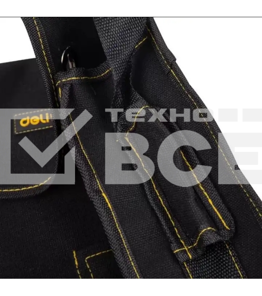 Сумка-портфель для инструментов Deli DL-P7 400 x 130 x 290мм, 00 карманов, плечевой ремень, ткань Оксфорд