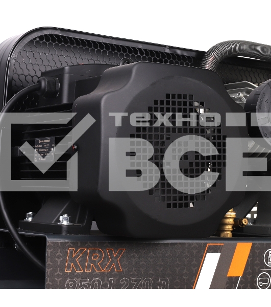 Компрессор PATRIOT KRX 950 L270 D, поршневой, ременной, масляный, 950 л/мин, 270 л, 10 бар, 5.5 кВт, 400 В