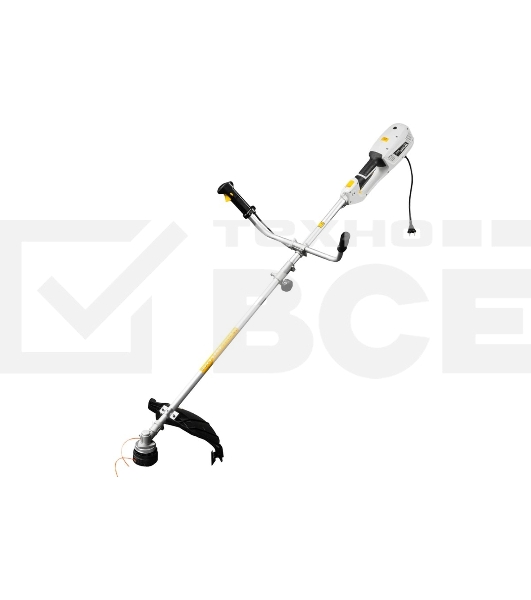 Триммер электрический Kranz KR-1400, 1400Вт, 420/255мм, катушка+диск, разборная штанга