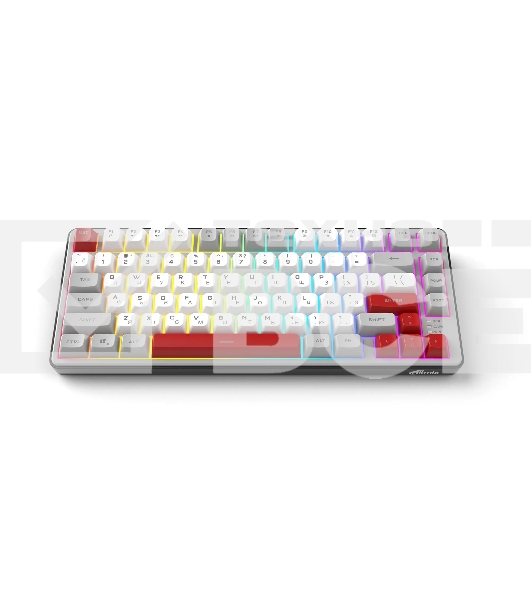 Клавиатура проводная Ritmix RKB-681BL Gray серый-бордовый