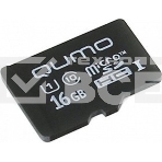 Флеш карта QUMO MicroSDHC 16GB Сlass 10 UHS-I ,3.0 без адаптером SD, черно-красная картонная упаковка, фото 1
