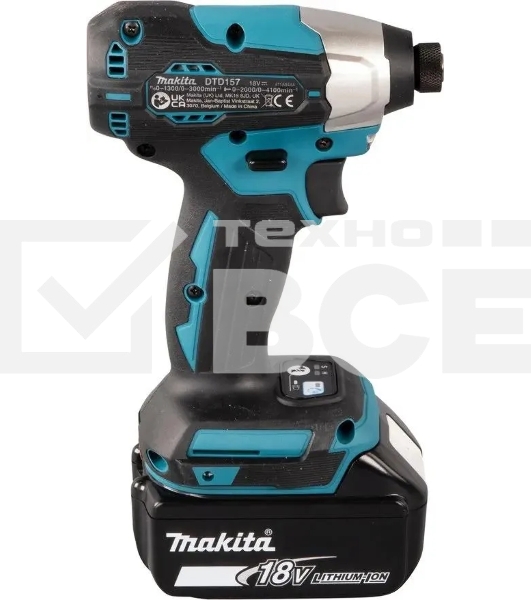 Шуруповерт Makita DTD157RTJ аккум. патрон:квад.1/4