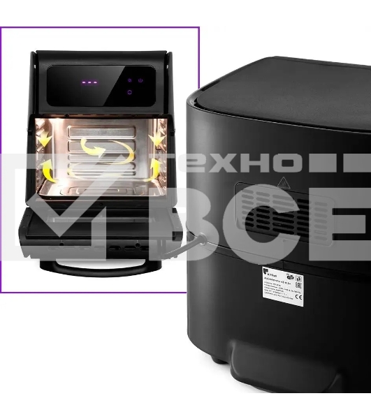 Аэрогриль Kitfort кт-2236 1800Вт черный