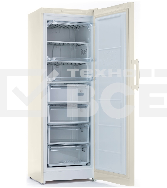 Морозильная камера Indesit DSZ 5175 E, бежевый, 261 л, 4 ящика