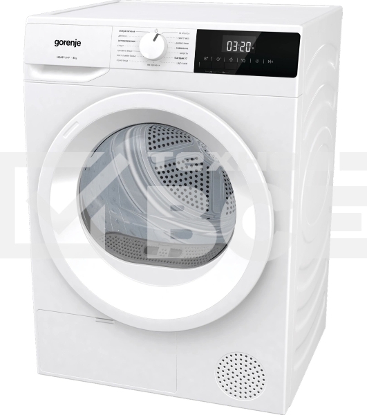 Сушильная машина Gorenje DHNE82/C белый, 8 кг, сушка - тепловой насос, программ - 15, 59.5 x 84.5 x 58 см