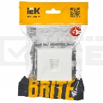 Розетка компьютерная IEK BRITE РК11-БрБ RJ45 кат.6 белый, фото4