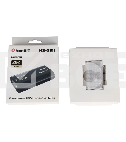 Повторитель-усилитель сигнала HDMI iconBIT HS-2511 поддержка 4К30, до 40 метров