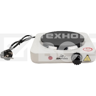 Плита настольная электрическая Добрыня DO-2206W белая, 1конф.1,0кВт,чугун