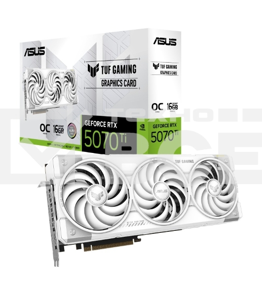 Видеокарта ASUS TUF-RTX5070TI-O16G-WHITEGAMING белый