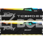 Оперативная память Kingston Fury Beast Black AMD, DDR5, 64Gb (2x32 Gb), 6000 MHz, CL36, радиатор, черный, фото 1