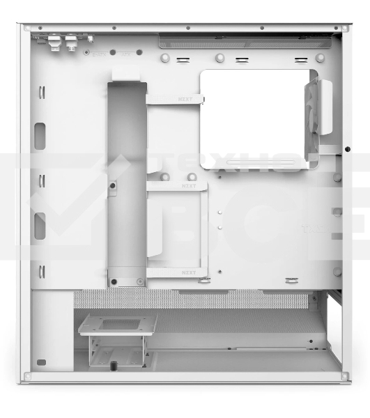 Компьютерный корпус без блока питания NZXT H5 Flow RGb, Midi-Tower, TG, 4x120мм RGb, 1xUSB-A 3.2 + 1xUSB-C 3.2, E-ATX, ATX, mATX, mITX белый