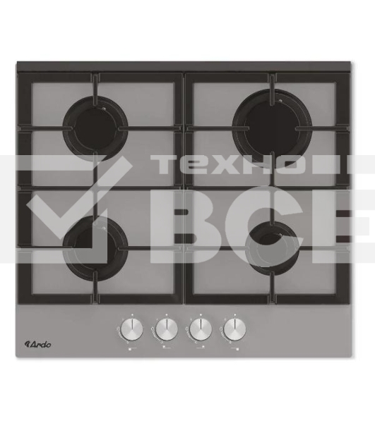 Газовая варочная панель ARDO GH64GTCS2 серый