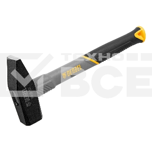 Молоток слесарный Denzel 1000 г, кованый, фибергласовая рукоятка c TPR покрытием