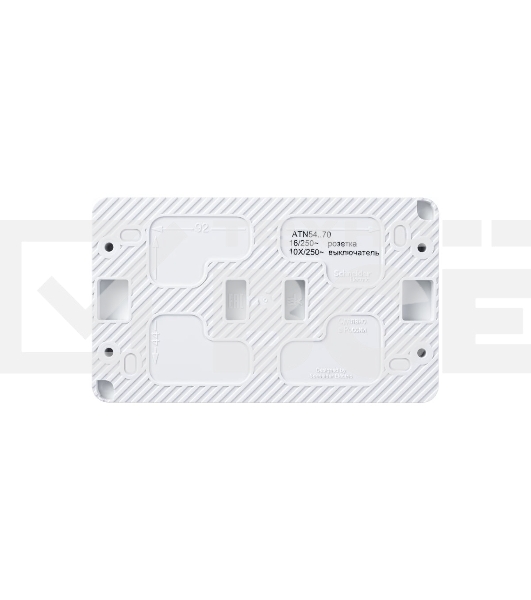 Блок ОП AtlasDesign Profi54 розетка 16А 250В с заземл. защ. шторки + 1-кл. выключатель 10А IP54 бел. SchE