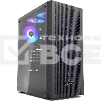 Корпус без блока питания PCCOOLER MA100 MESH BK, Mesh Mid Tower, черный, TG, 0.4 SPCC, 3x120мм ARGb ATX, mATX, mITX 160/310/180мм 2x2.5', 2x3.5', 7xPCI 1xUSB-A 3.0, 2xUSB-A 2.0 360x200x446mm, фото 1