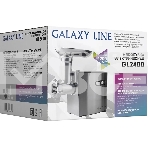 Мясорубка электрическая Galaxy Line GL 2400 серый, 1200 Вт, 1.3 кг/мин, реверс, защита от перегрузки, металлический лоток, насадки - 5, фото2